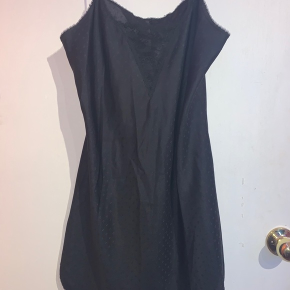 Beautiful Black Slip Laced Dress - Picture 3 of 4